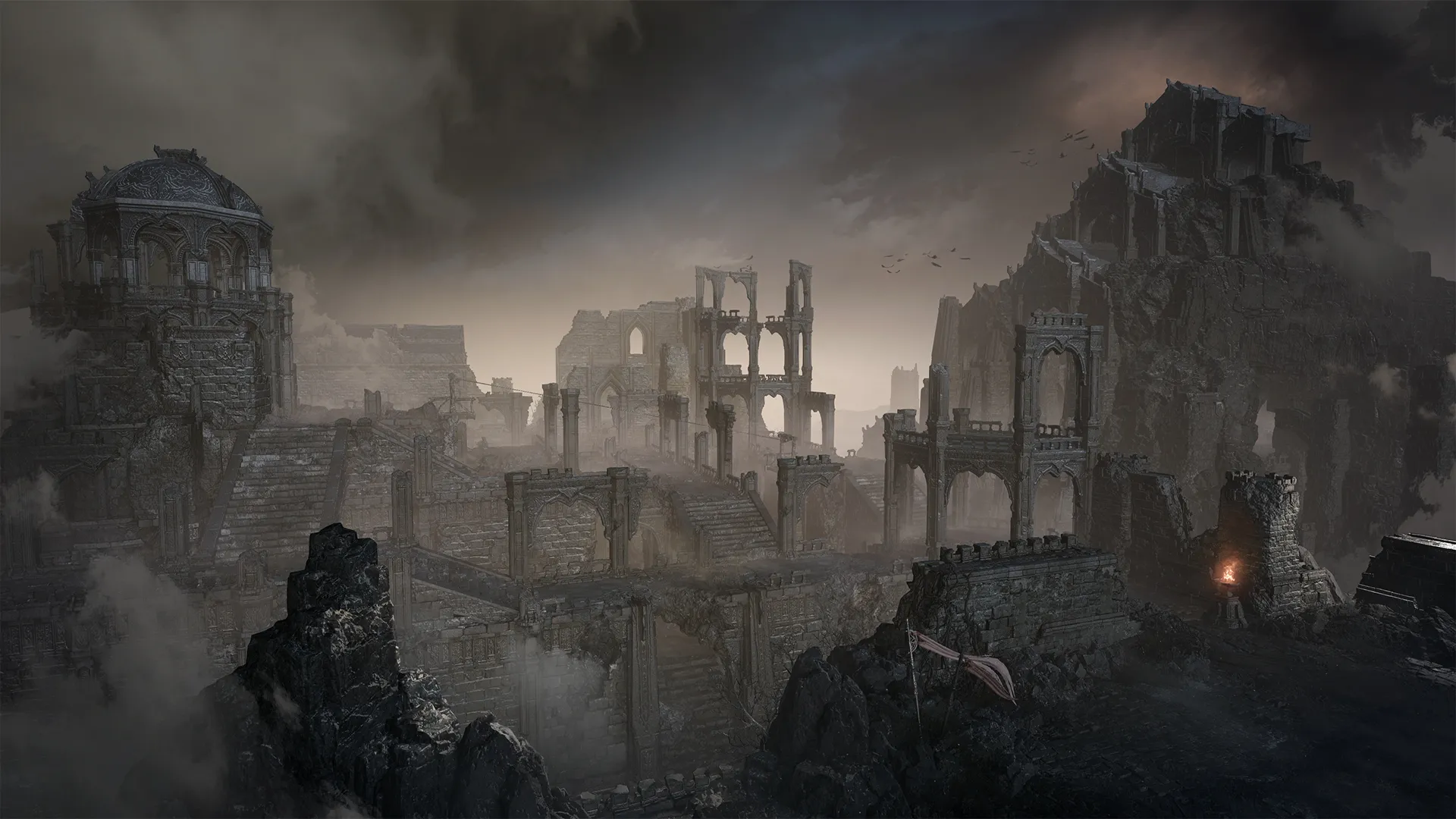 Ruines de l'oubli ternies